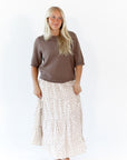 Willow Ditsy Tiered Midi Skirt