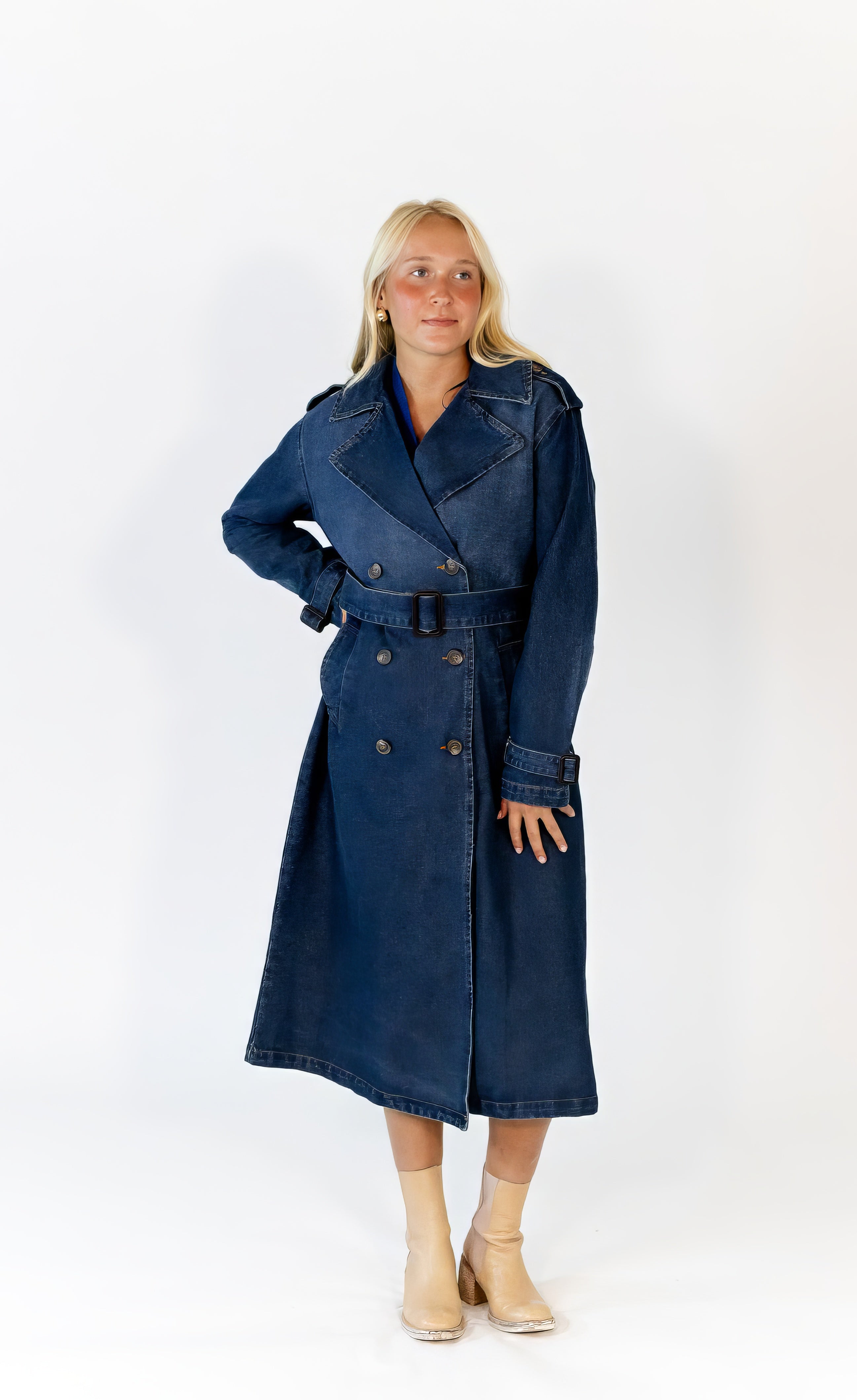 Hannah Denim Trench