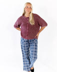 Cherry Button Knit Top