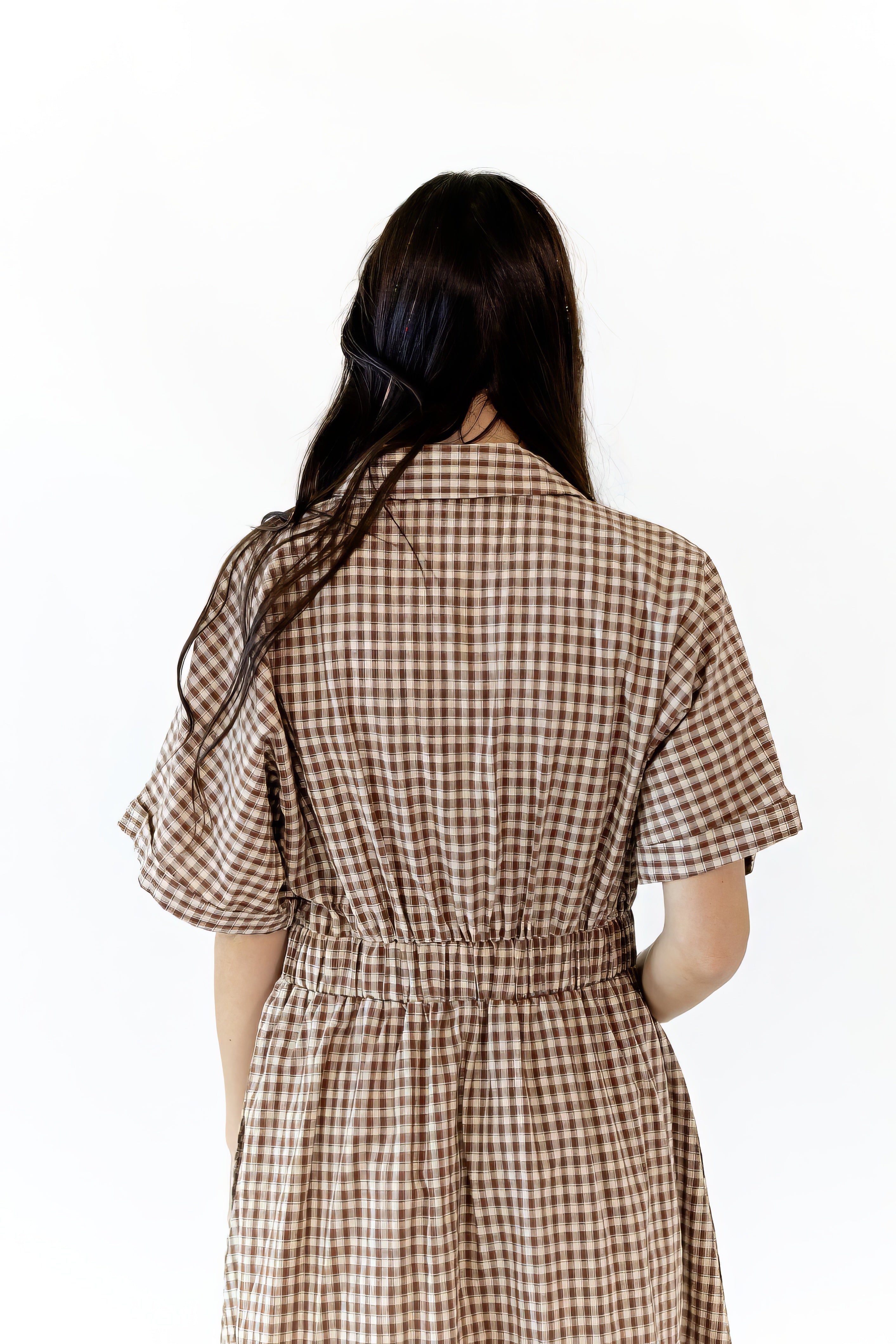 Tilla Gingham Maxi Dress