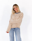 Crescent Striped Pullover