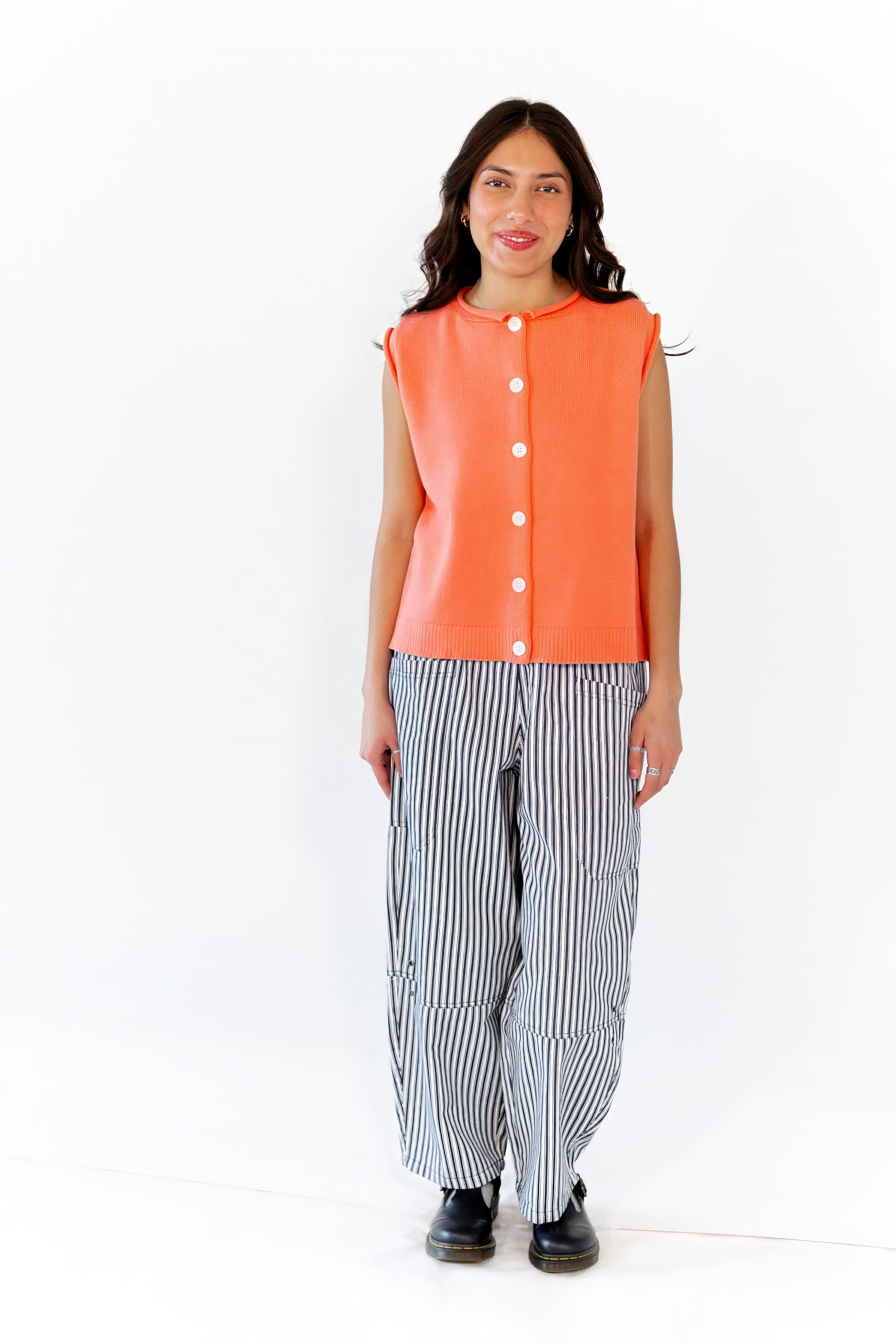 Andi Striped Pants · Navy
