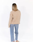 Crescent Striped Pullover