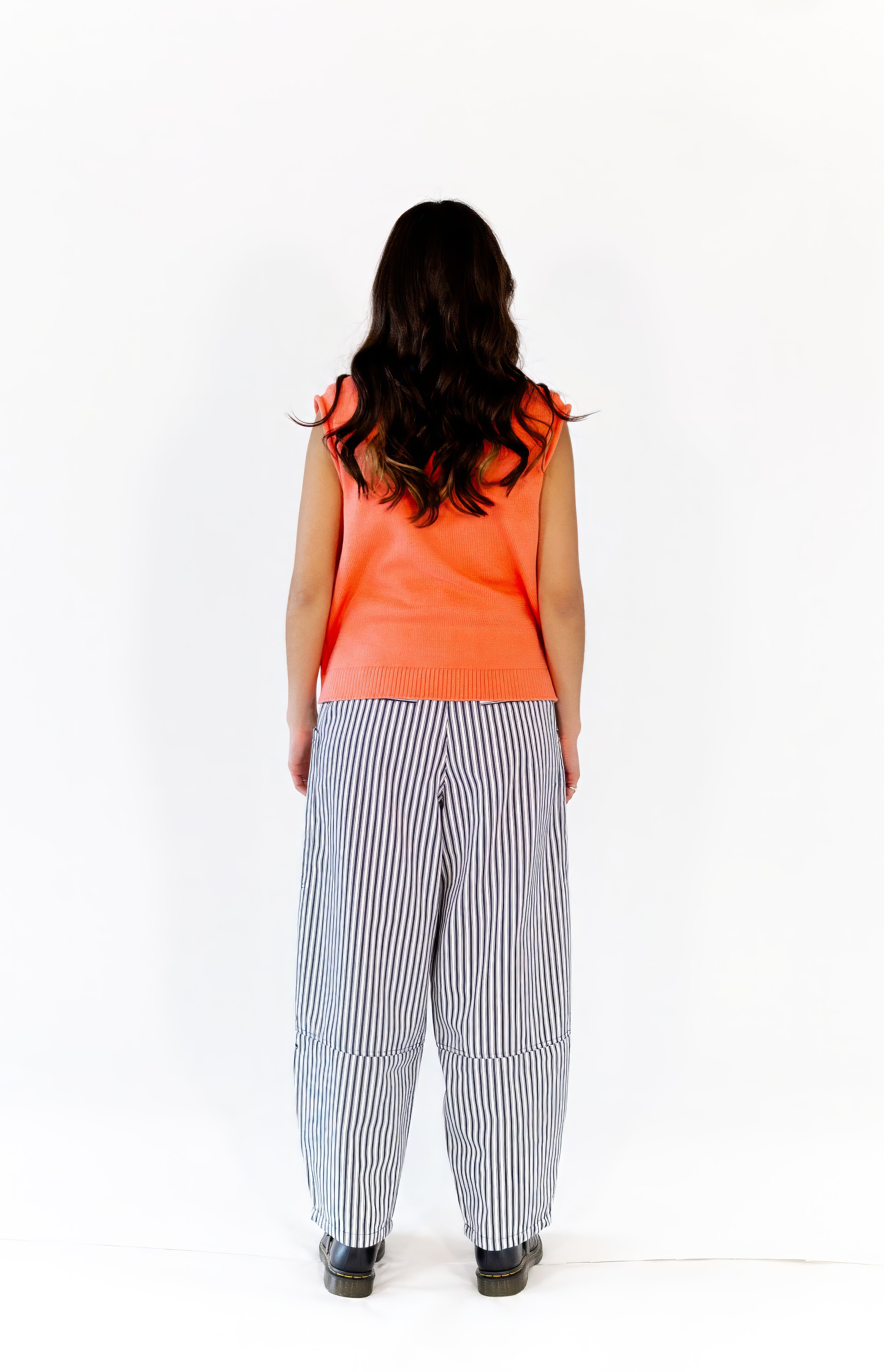 Andi Striped Pants · Navy