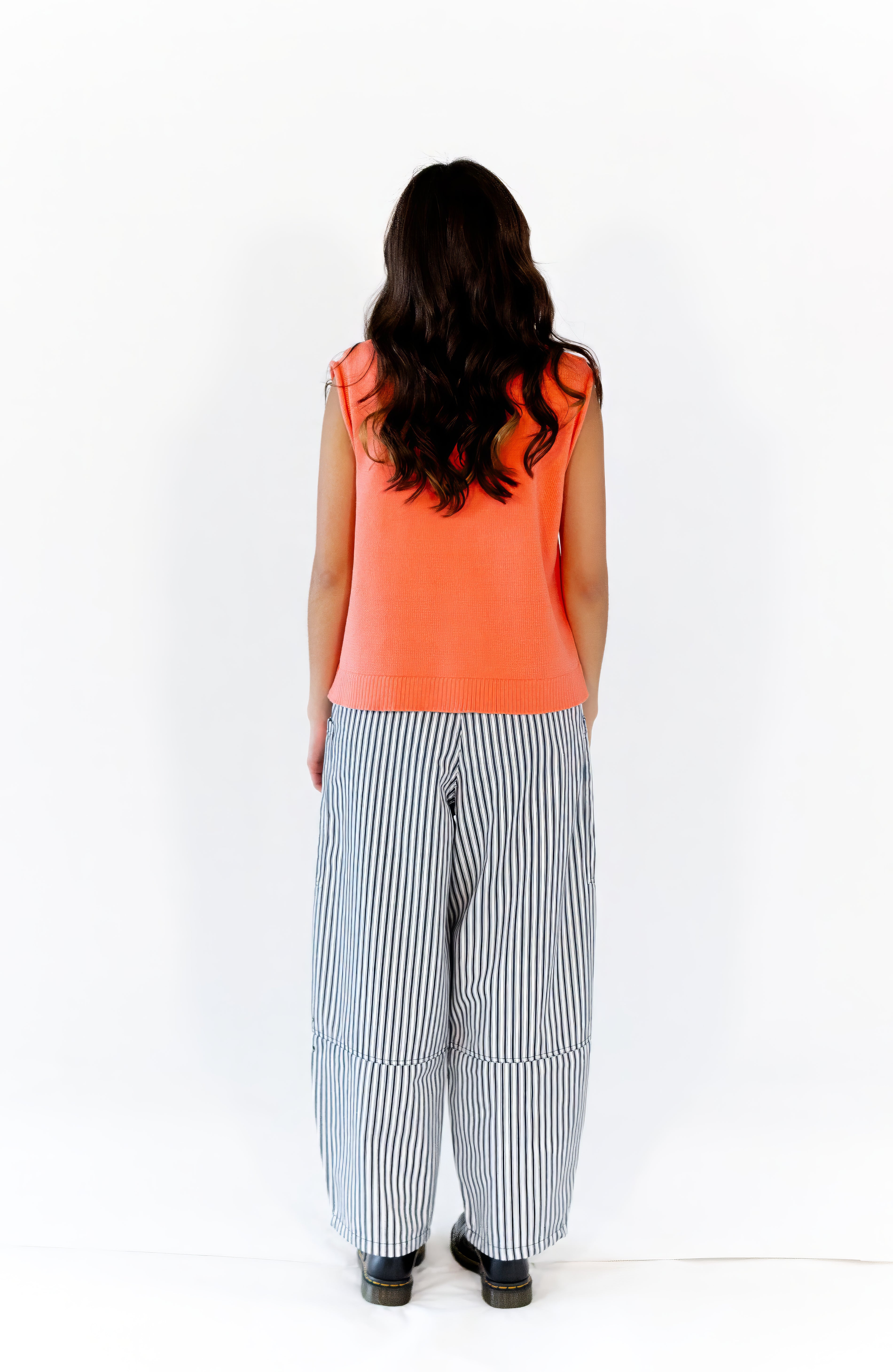 Andi Striped Pants · Navy