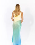 Cecelia Ombre Satin Skirt