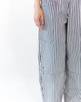 Andi Striped Pants · Navy