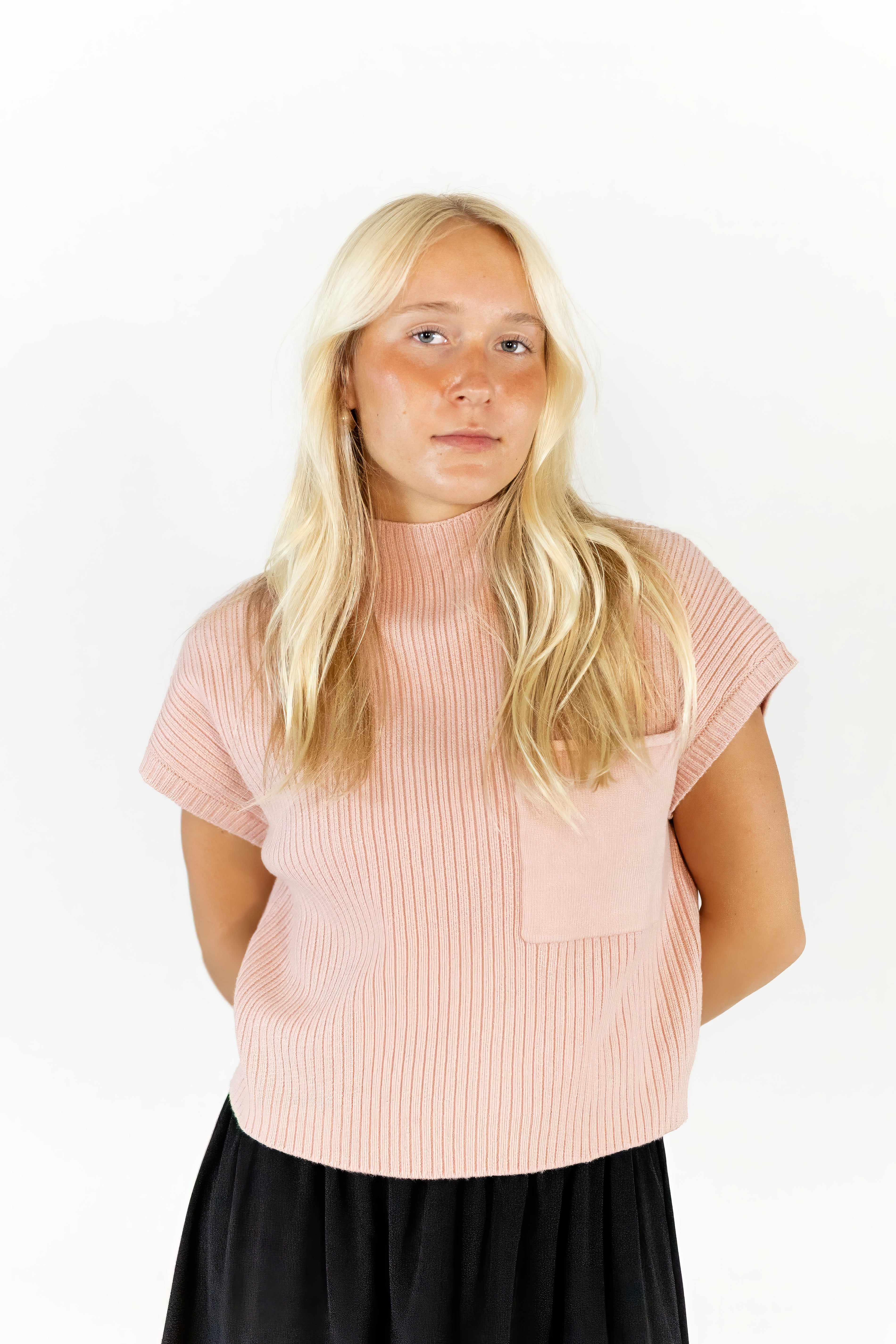 Tabby Pocket Detail Top