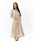 Frankie Striped Midi Dress