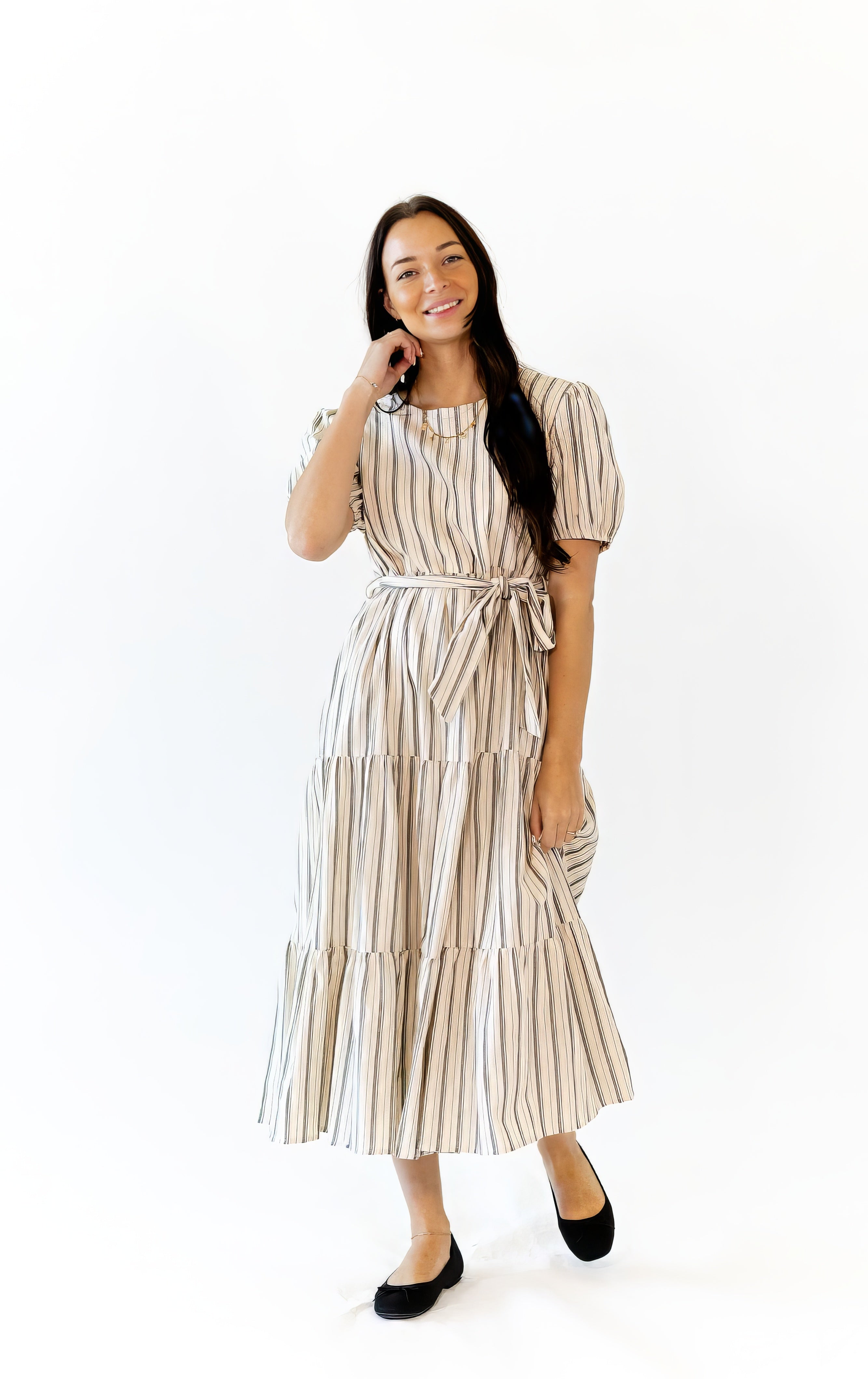 Frankie Striped Midi Dress