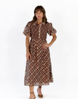 Sylvia Smocked Plaid Dress