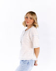 Whiley Striped Henley Tee