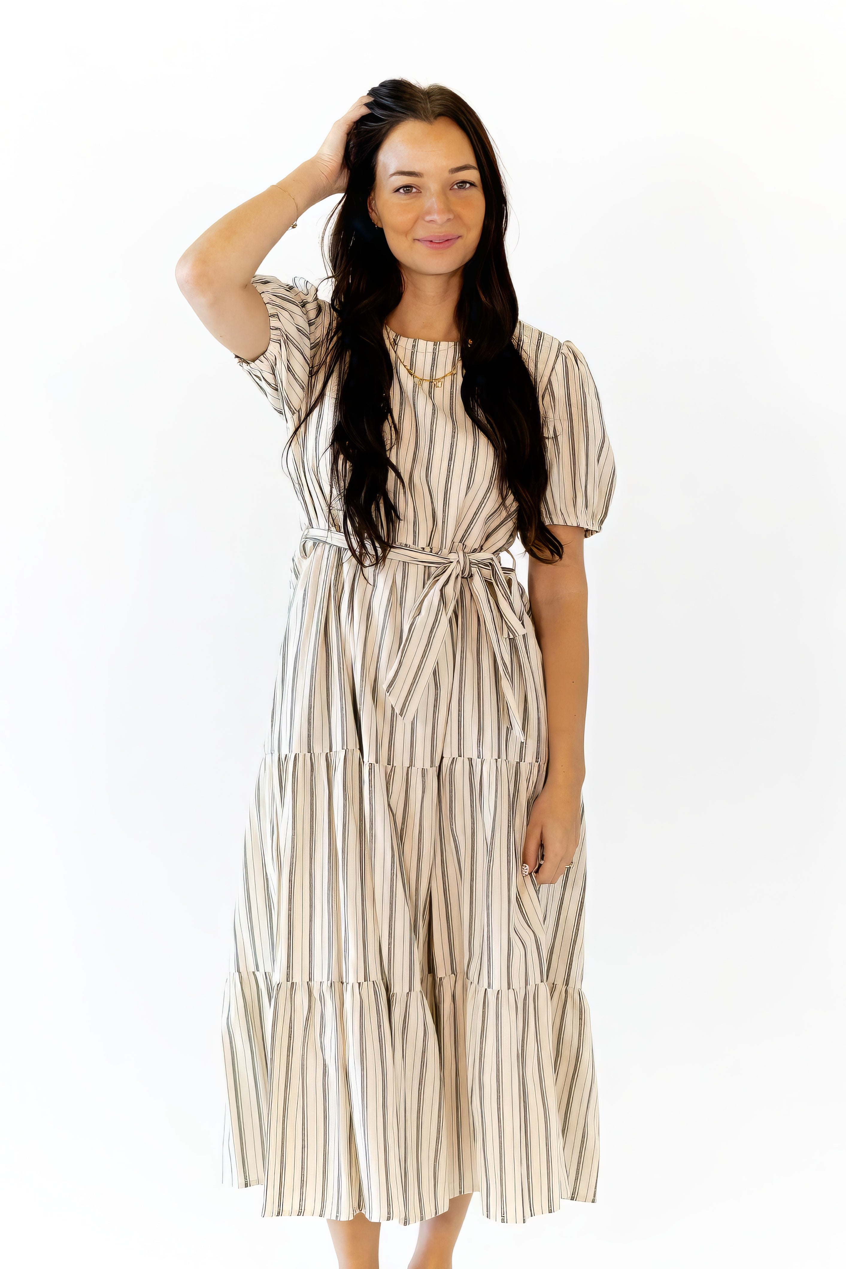 Frankie Striped Midi Dress