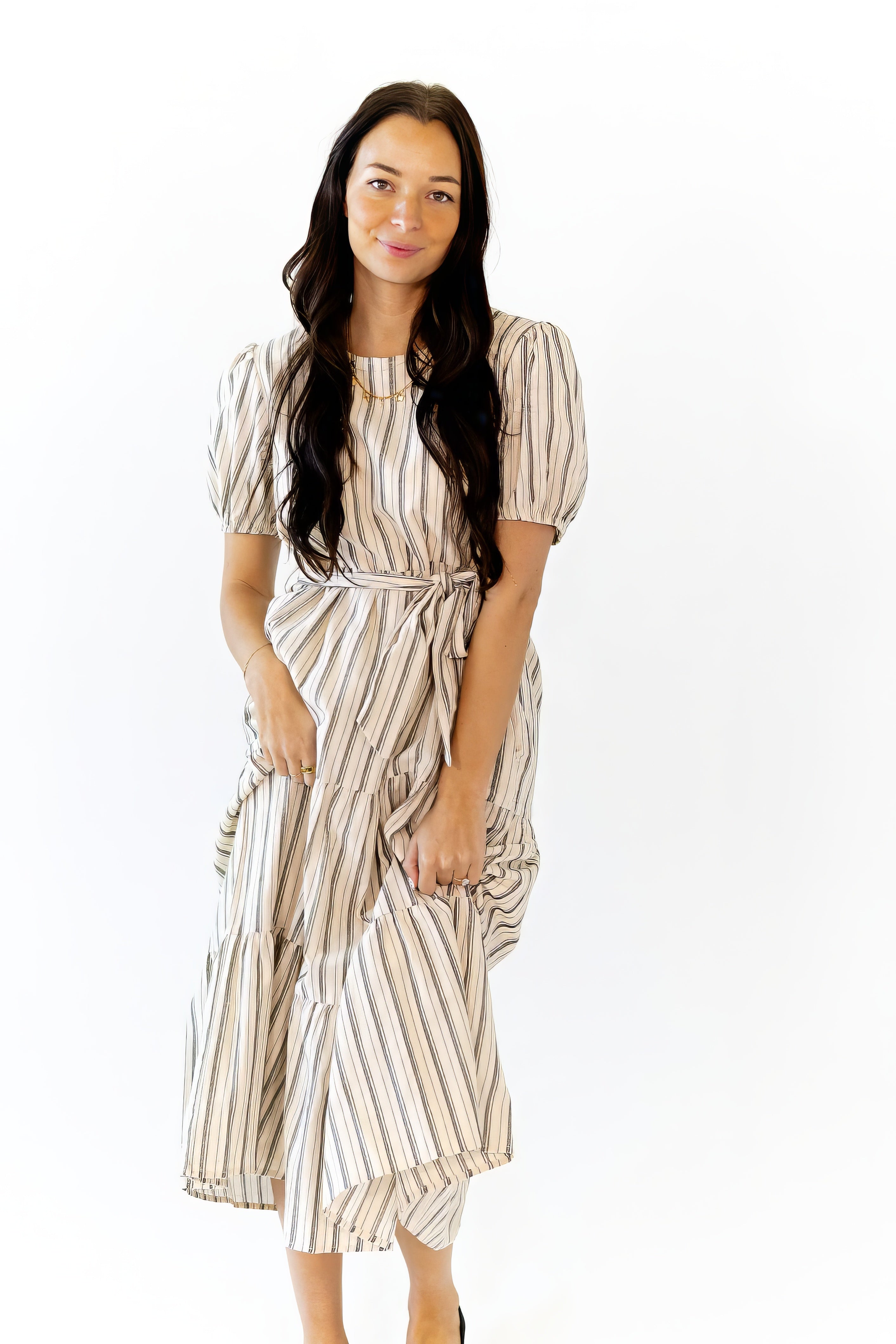 Frankie Striped Midi Dress