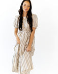 Frankie Striped Midi Dress