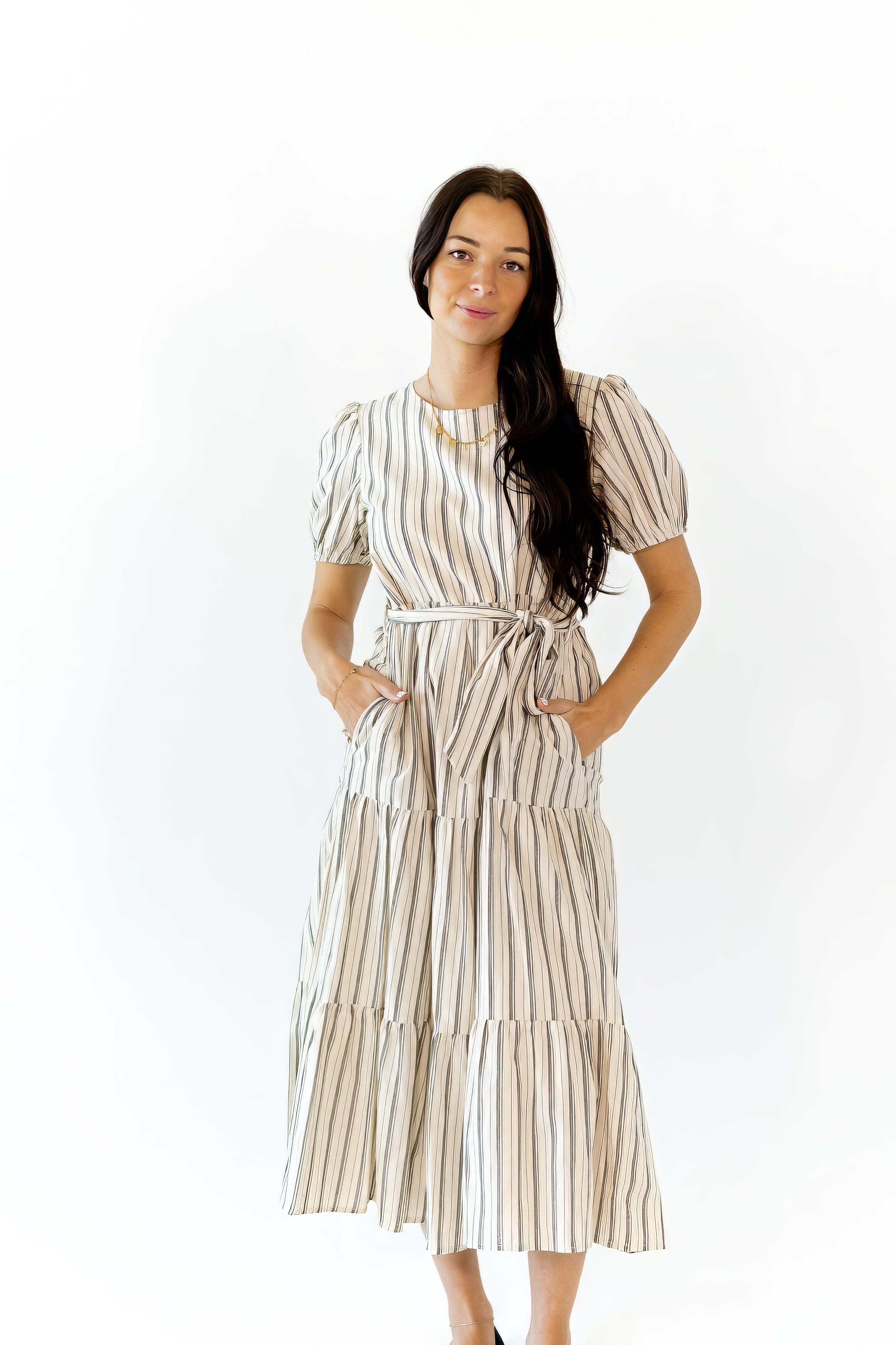 Frankie Striped Midi Dress
