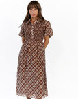 Sylvia Smocked Plaid Dress