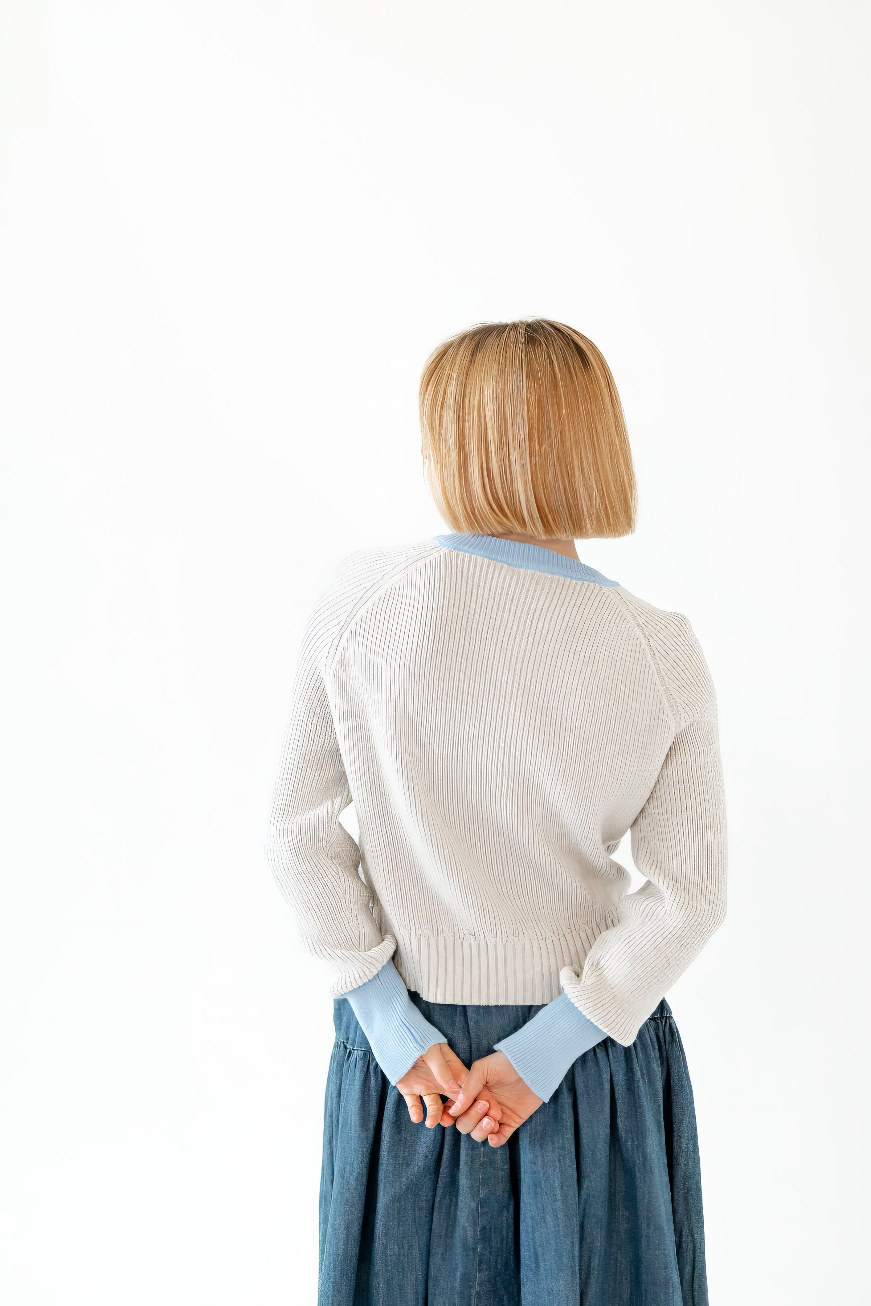 Olivine Color Blocked Cardigan