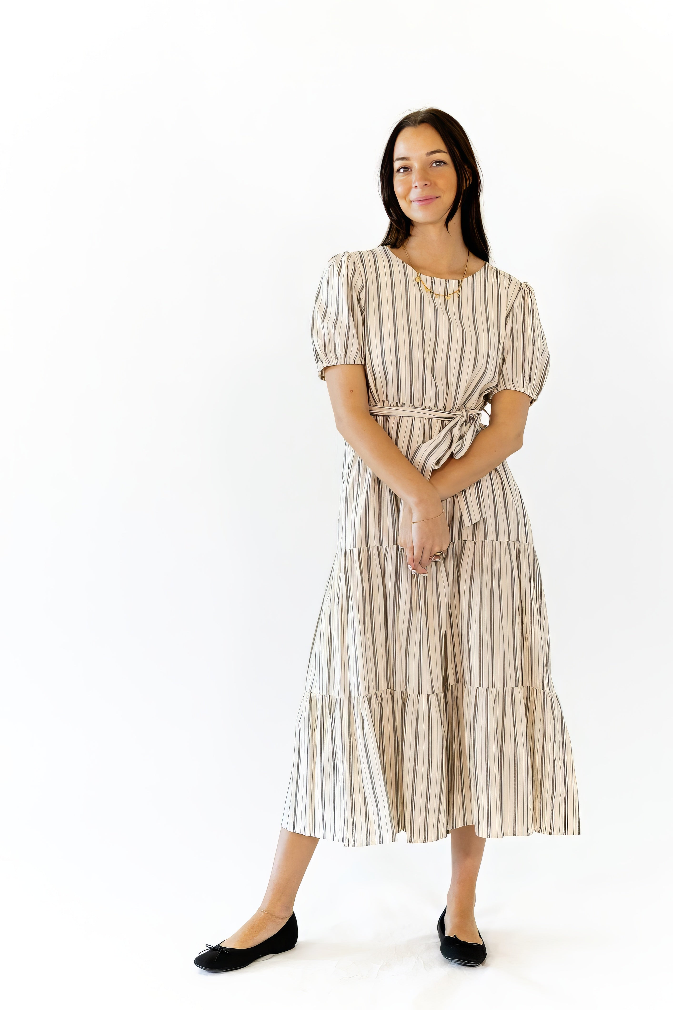 Frankie Striped Midi Dress
