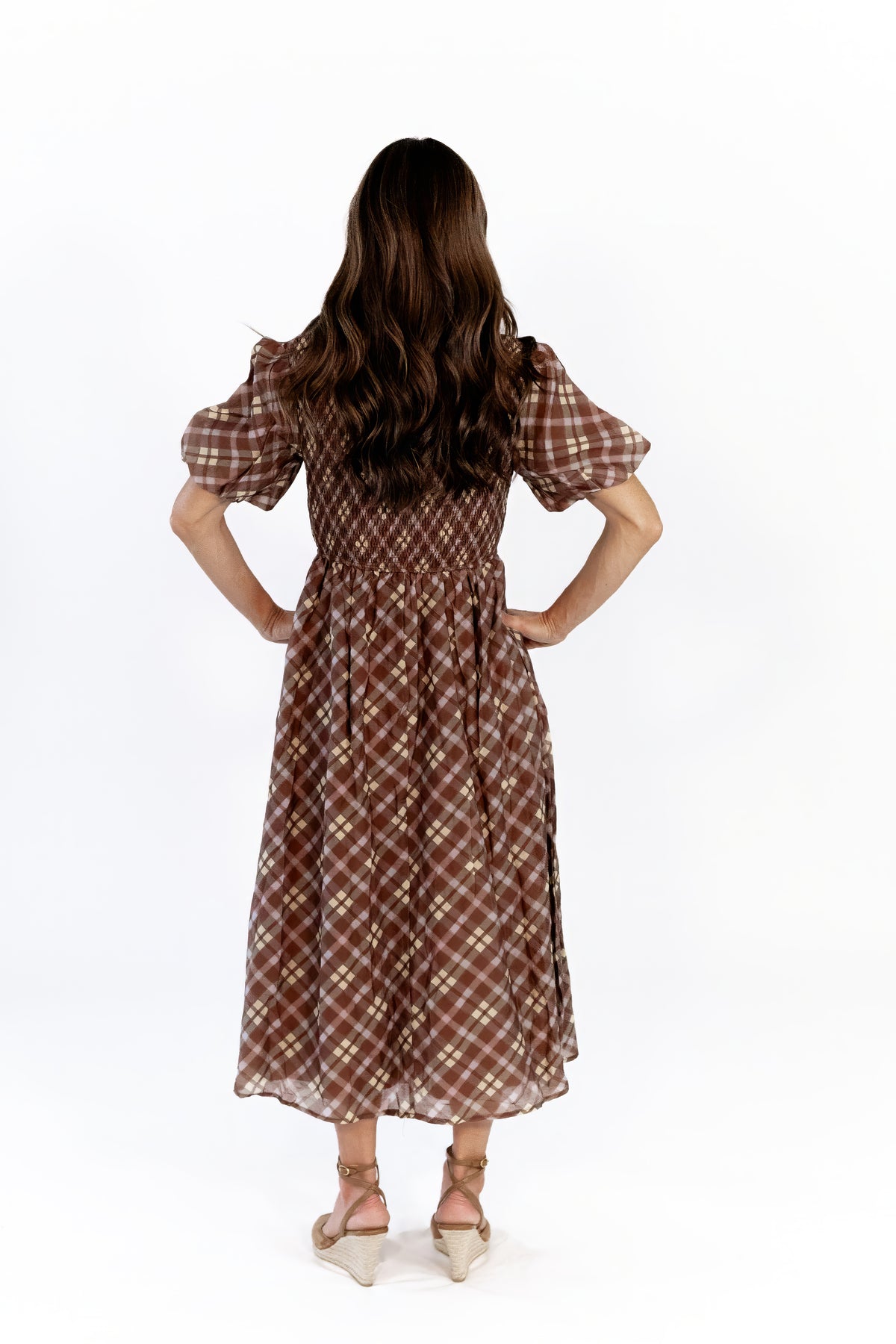 Sylvia Smocked Plaid Dress