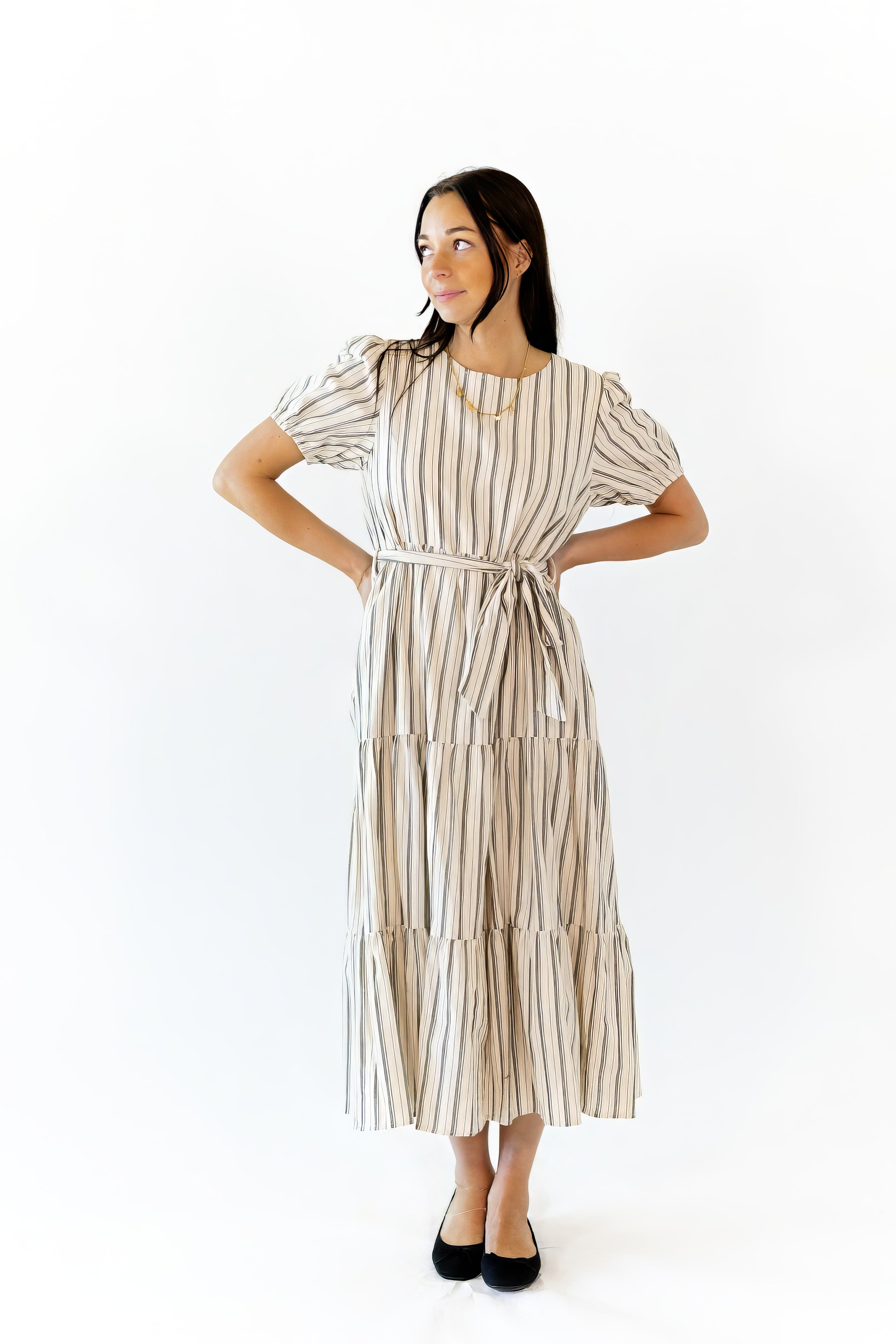Frankie Striped Midi Dress