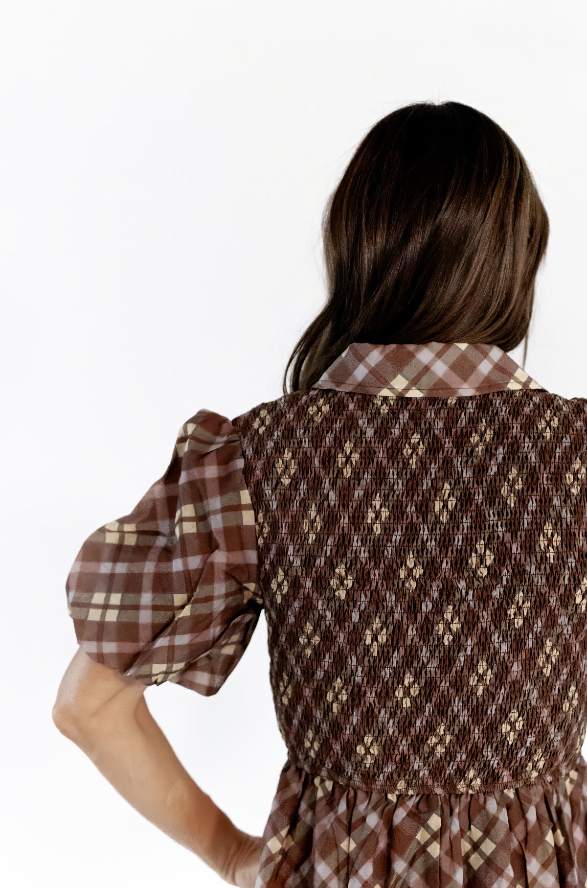 Sylvia Smocked Plaid Dress
