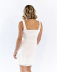 Tuck Lace Wrap Dress