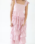 Ellie Crochet Tiered Maxi Dress