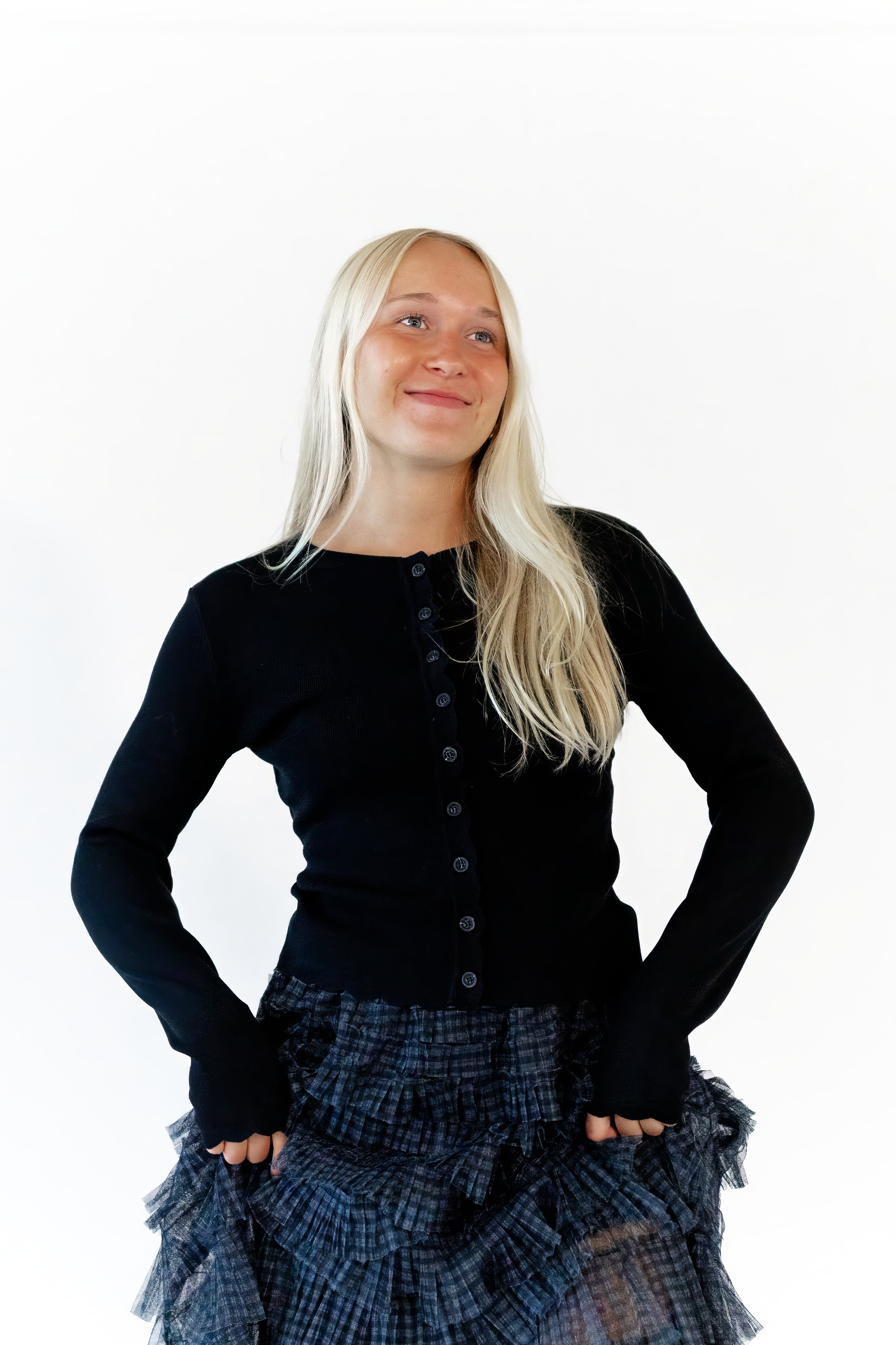 Nara Button Up Scalloped Cardigan