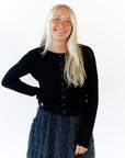 Nara Button Up Scalloped Cardigan