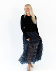Nara Button Up Scalloped Cardigan