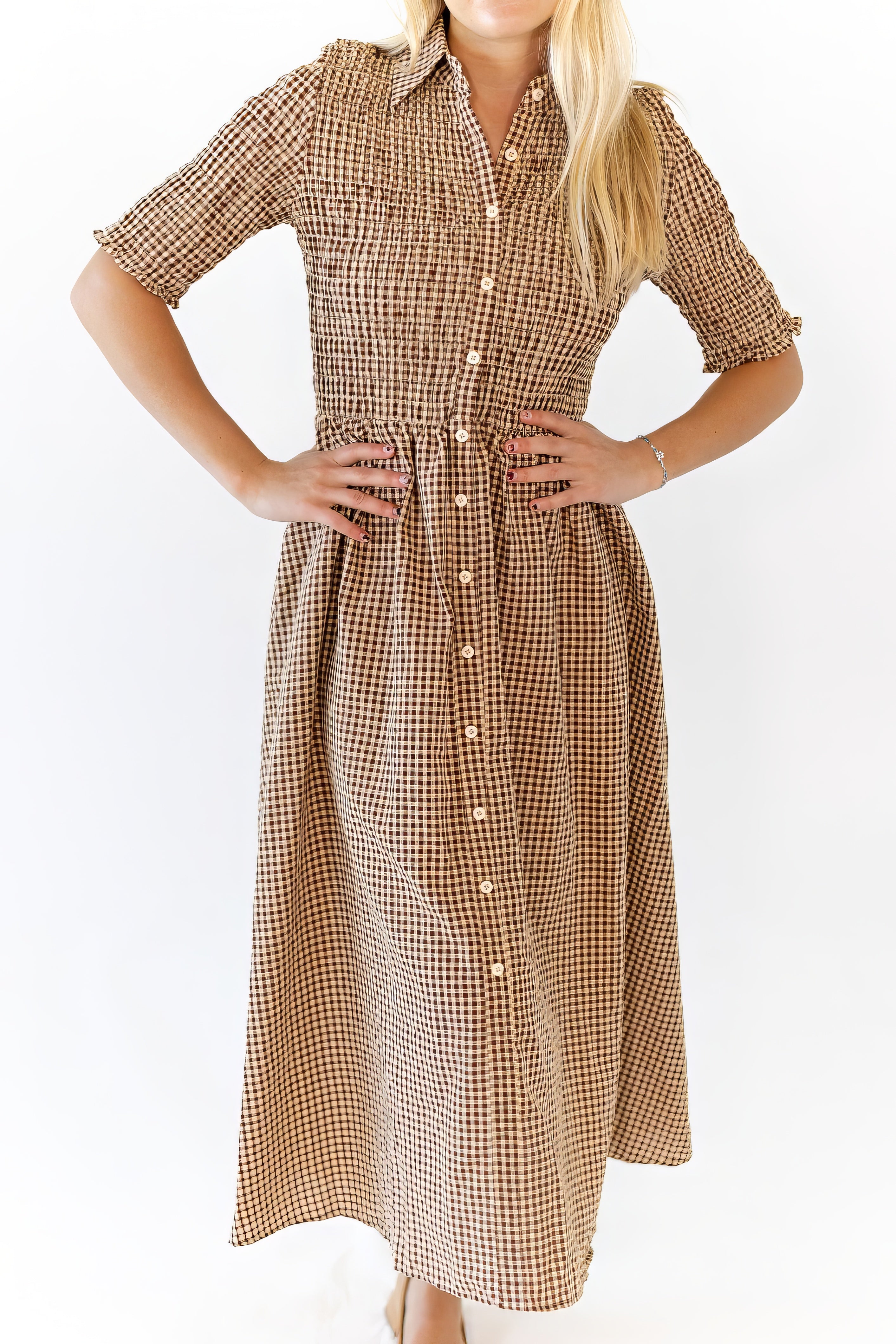 Samantha Gingham Dress