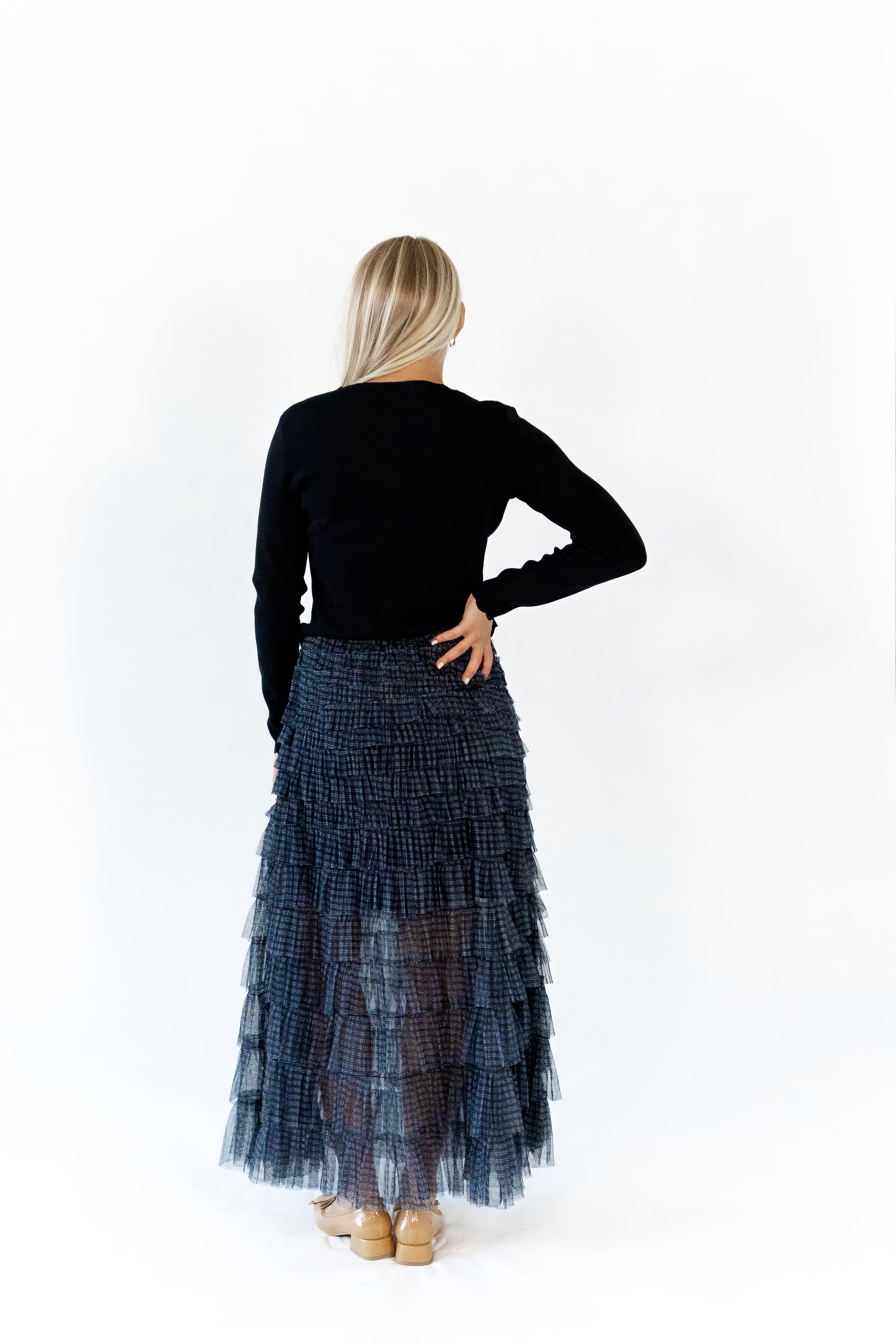 Blaire Plaid Ruffle Skirt
