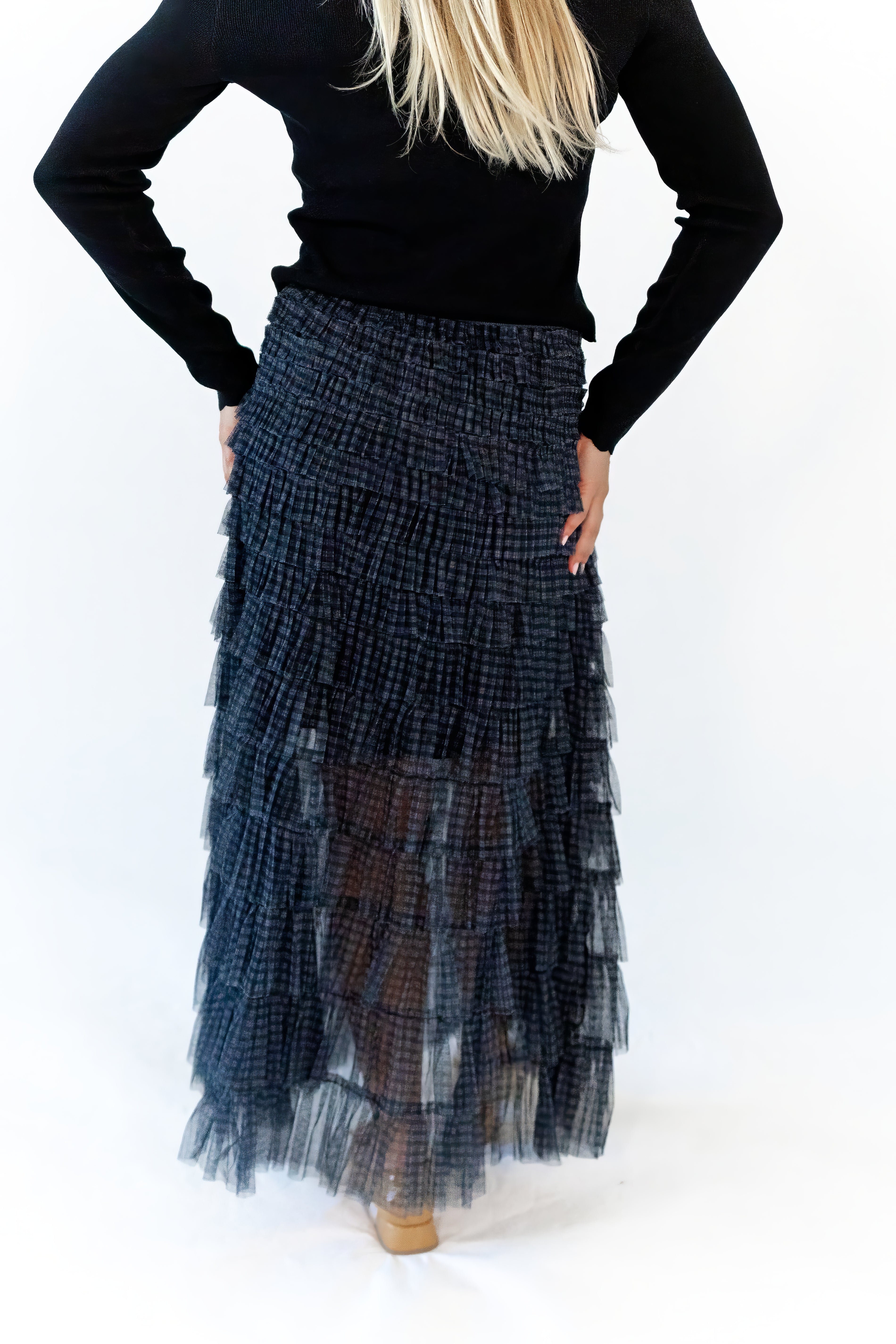 Blaire Plaid Ruffle Skirt