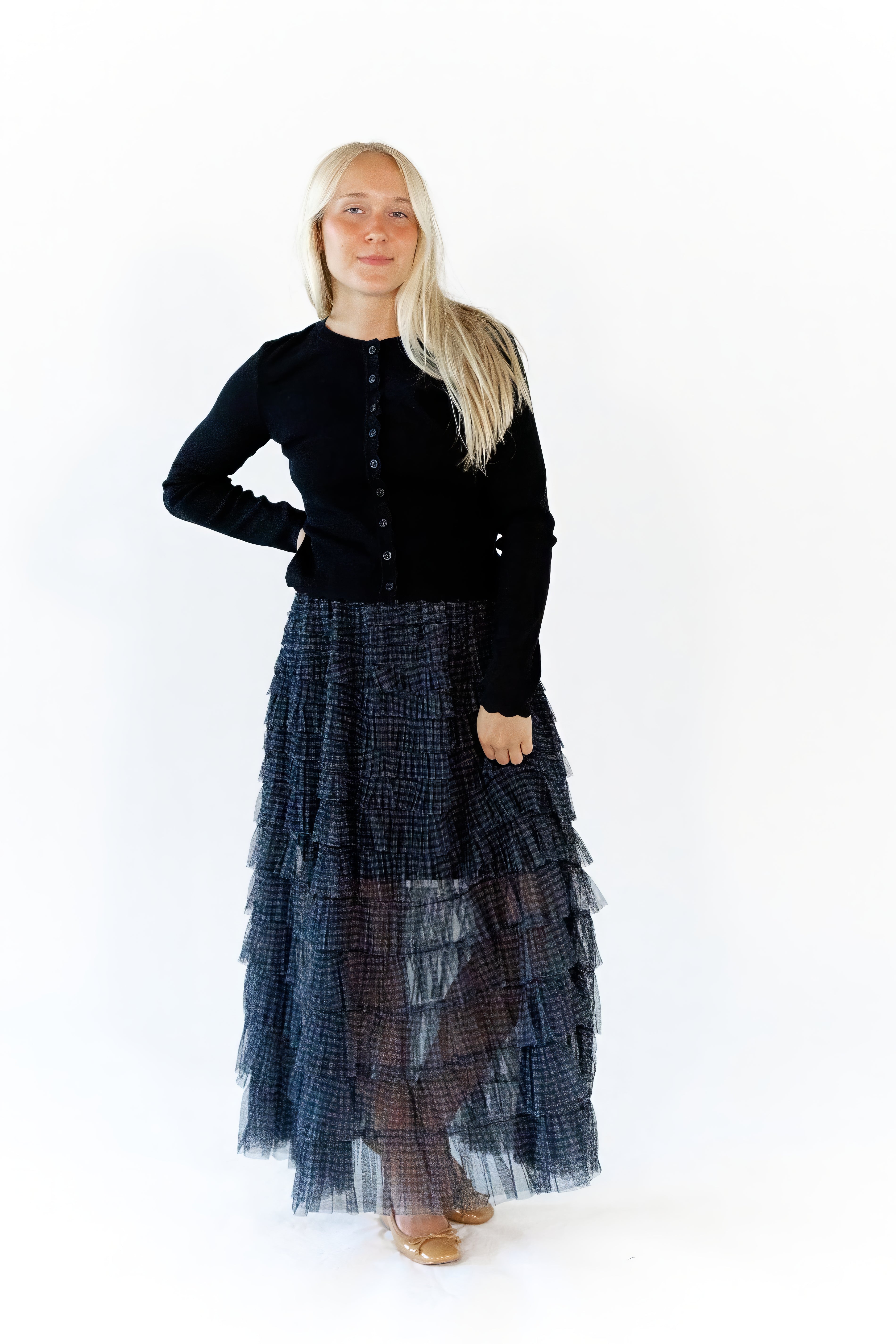 Blaire Plaid Ruffle Skirt