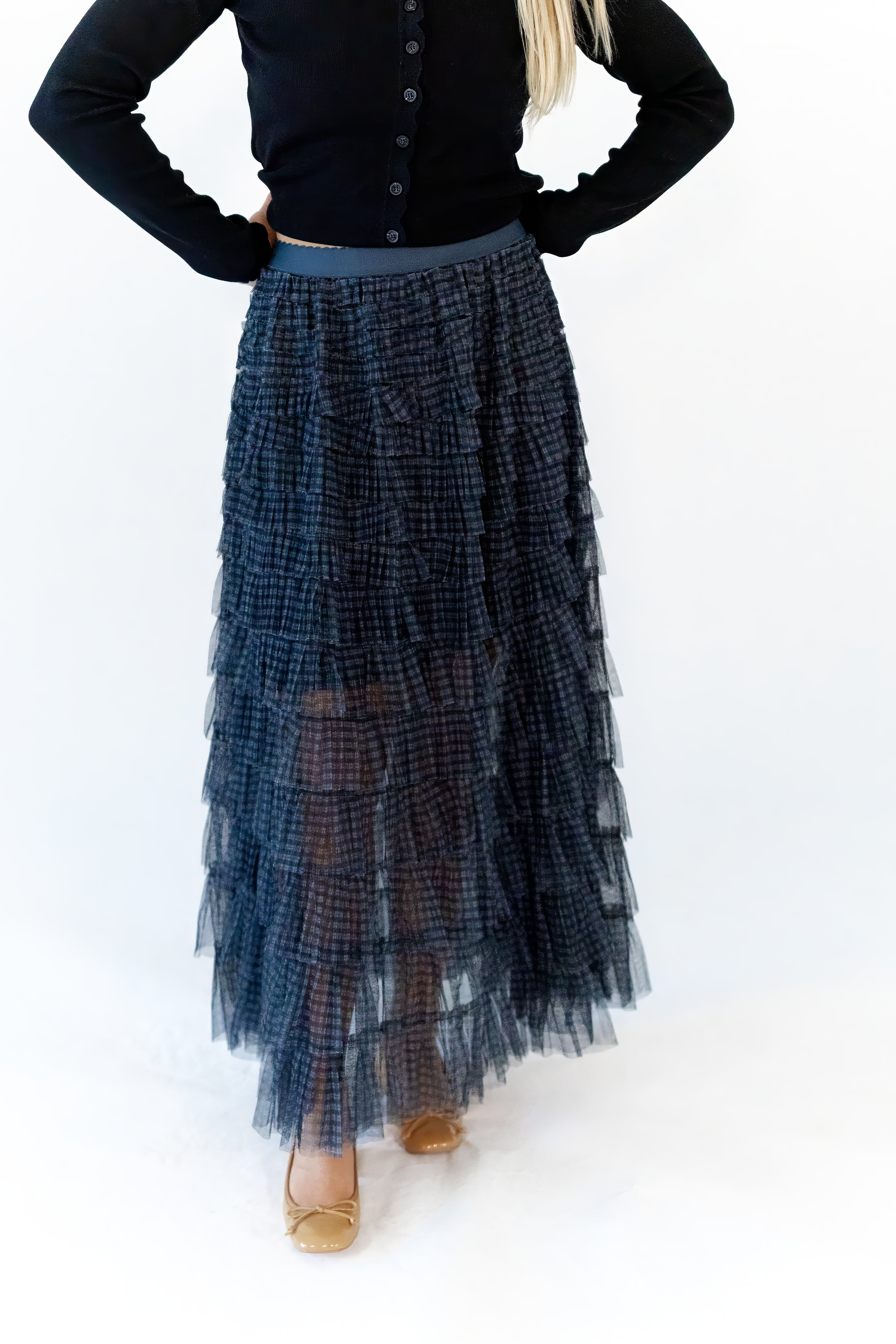 Blaire Plaid Ruffle Skirt