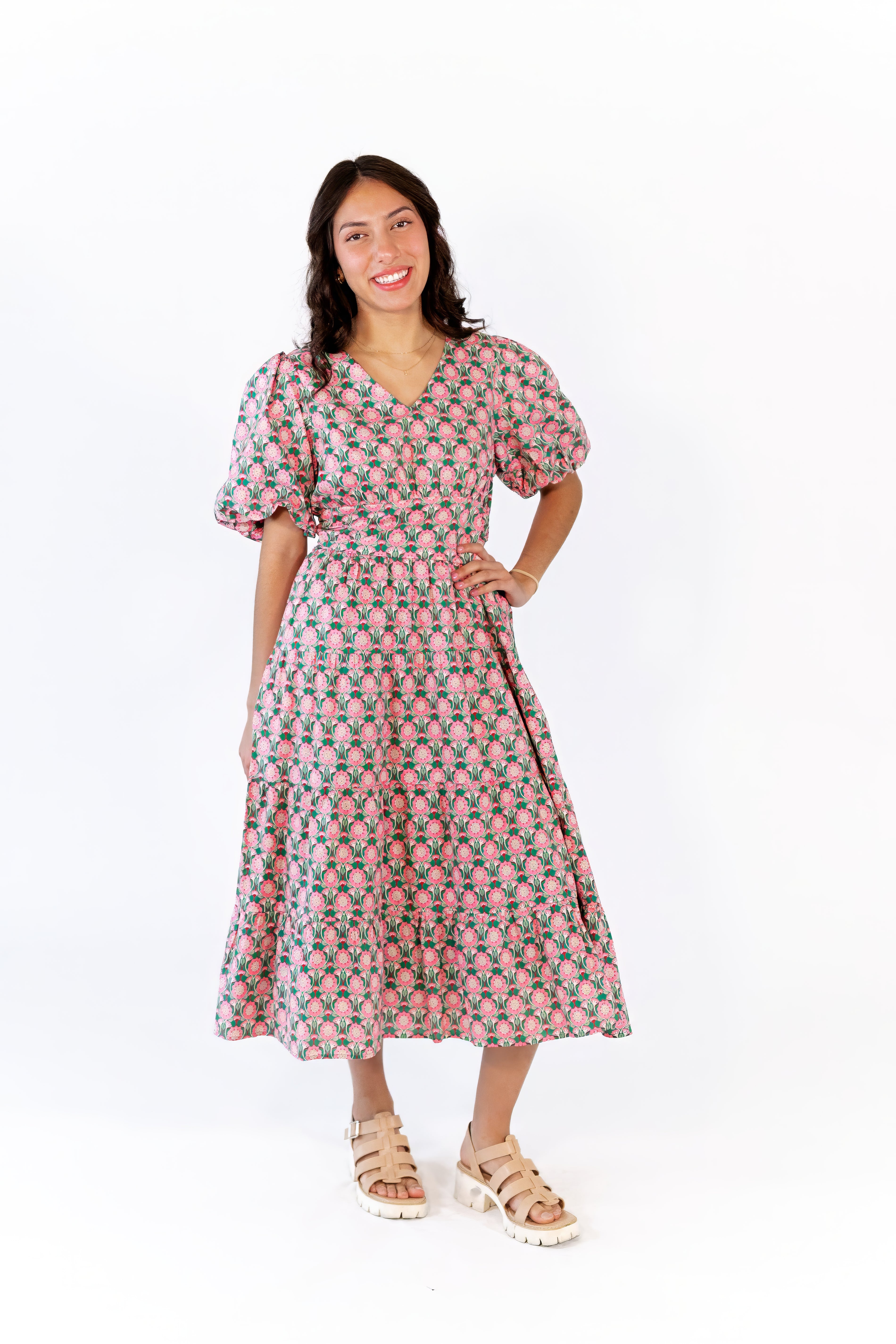 Pamina Cotton Floral Dress – Twirl Boutique
