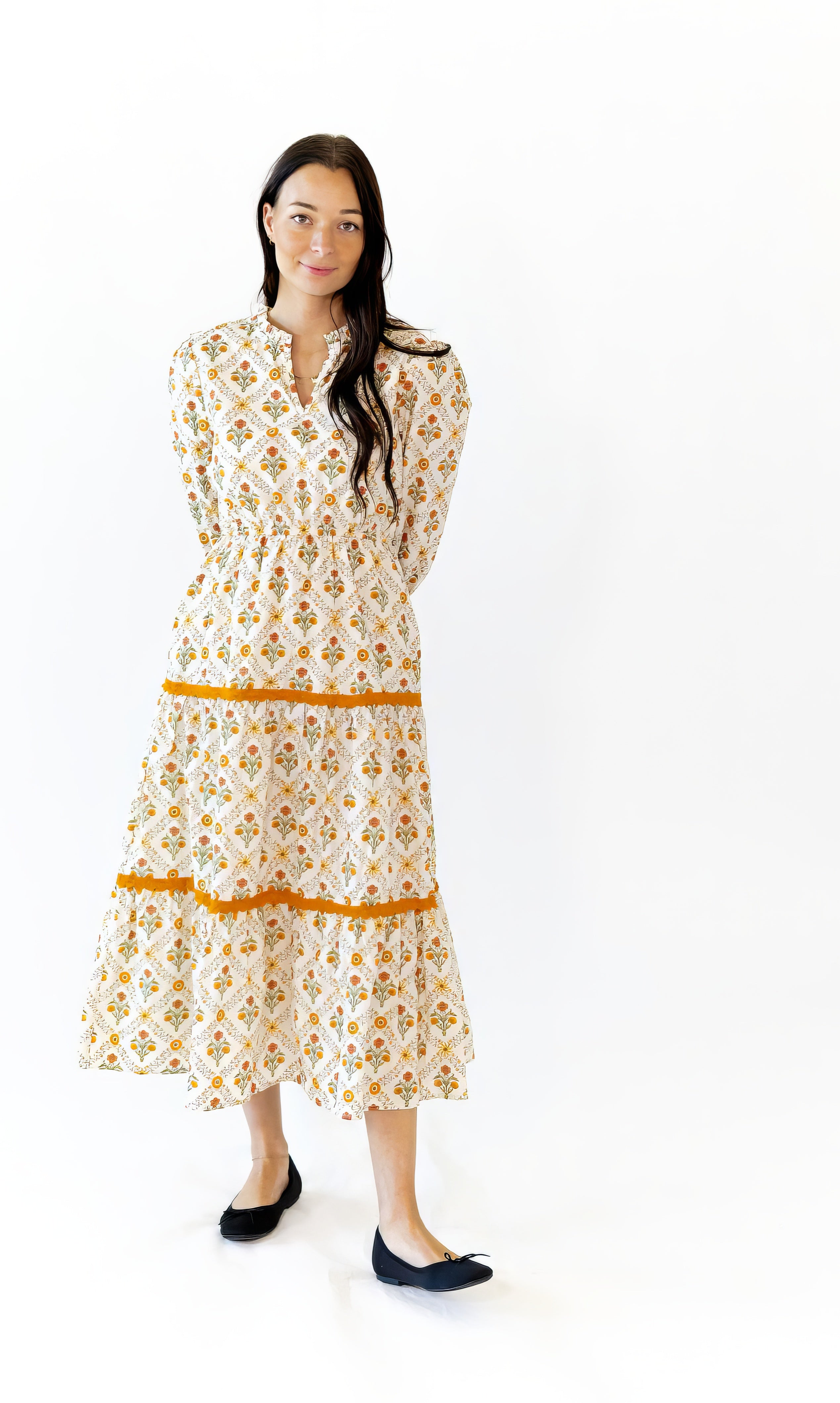 Chopin Mosaic Tiered Dress