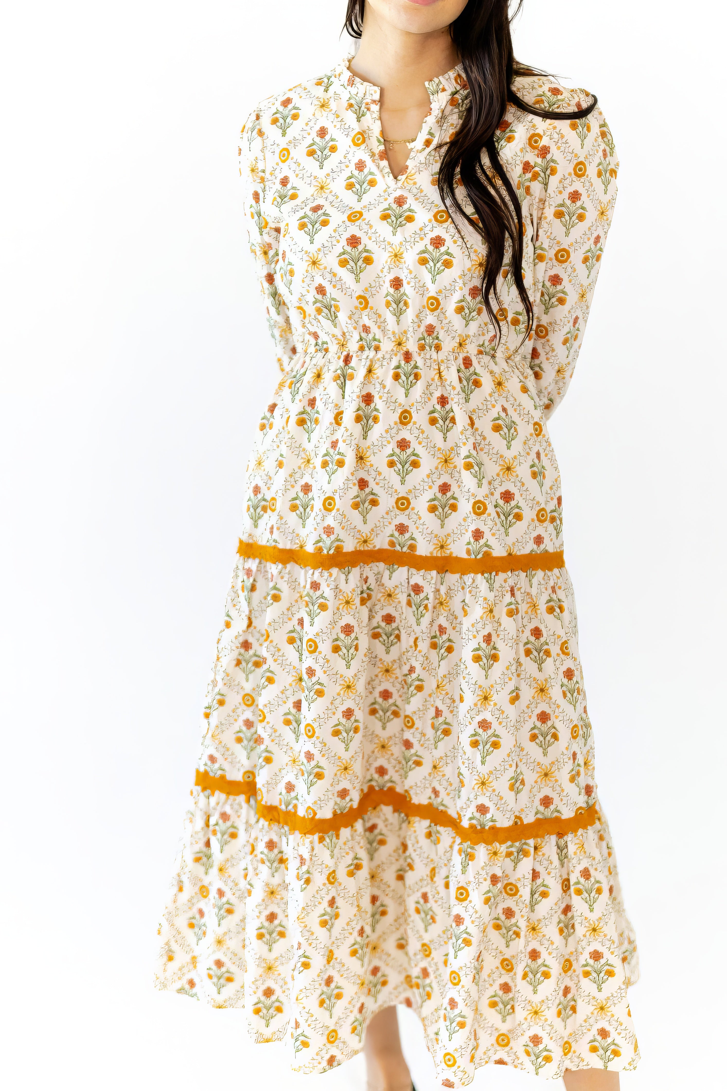 Chopin Mosaic Tiered Dress