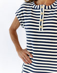 Aven Striped Henley Dress