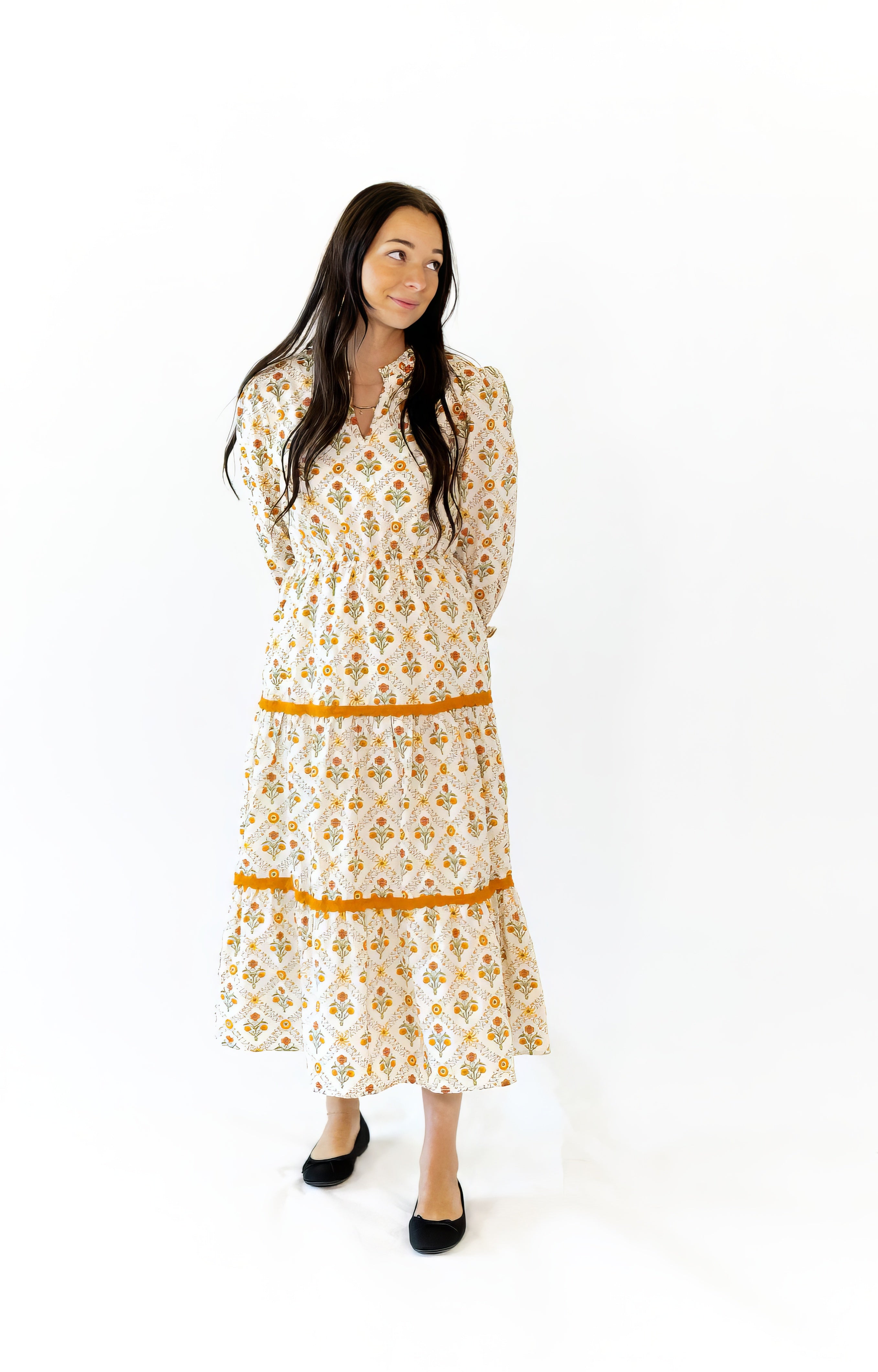 Chopin Mosaic Tiered Dress