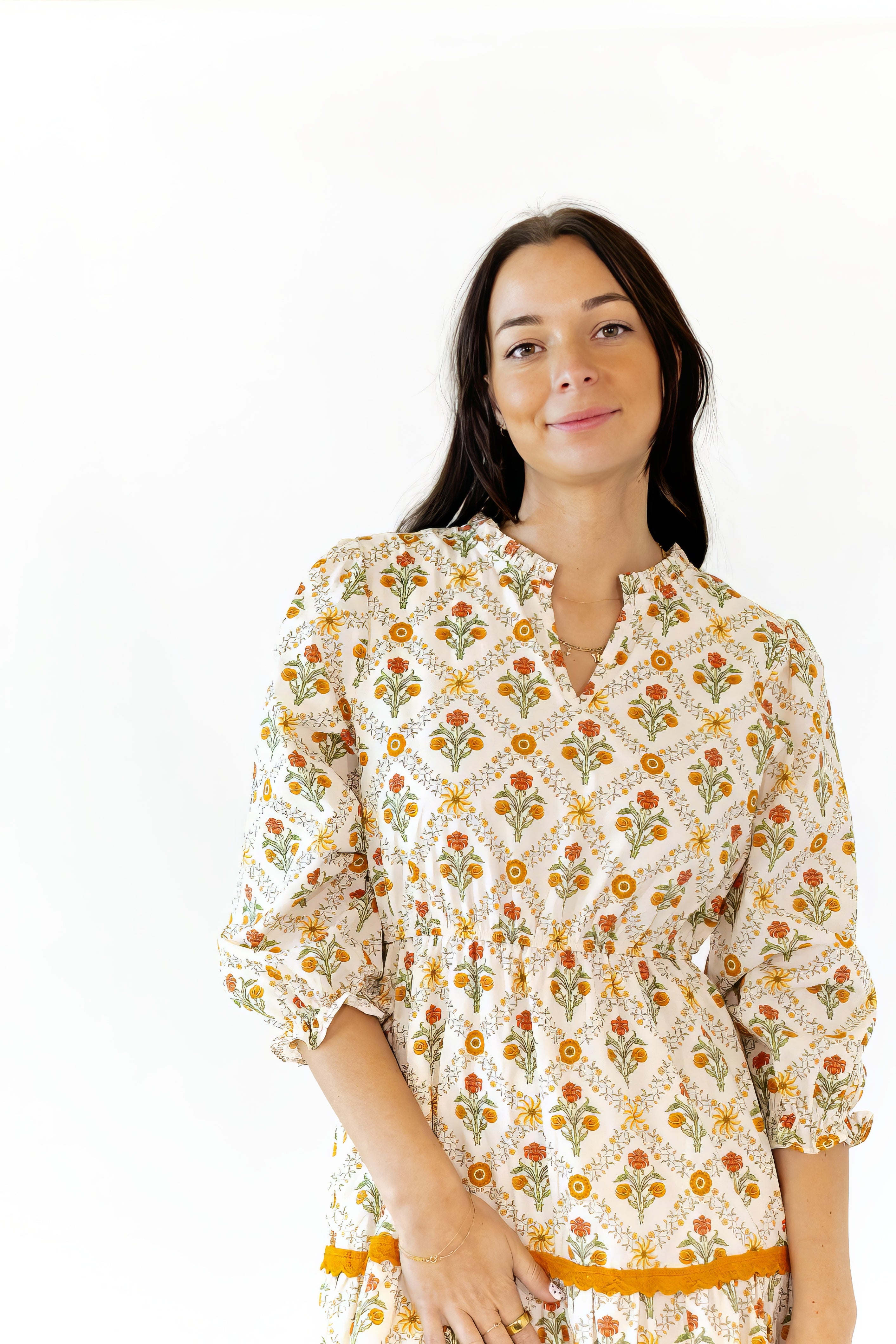Chopin Mosaic Tiered Dress