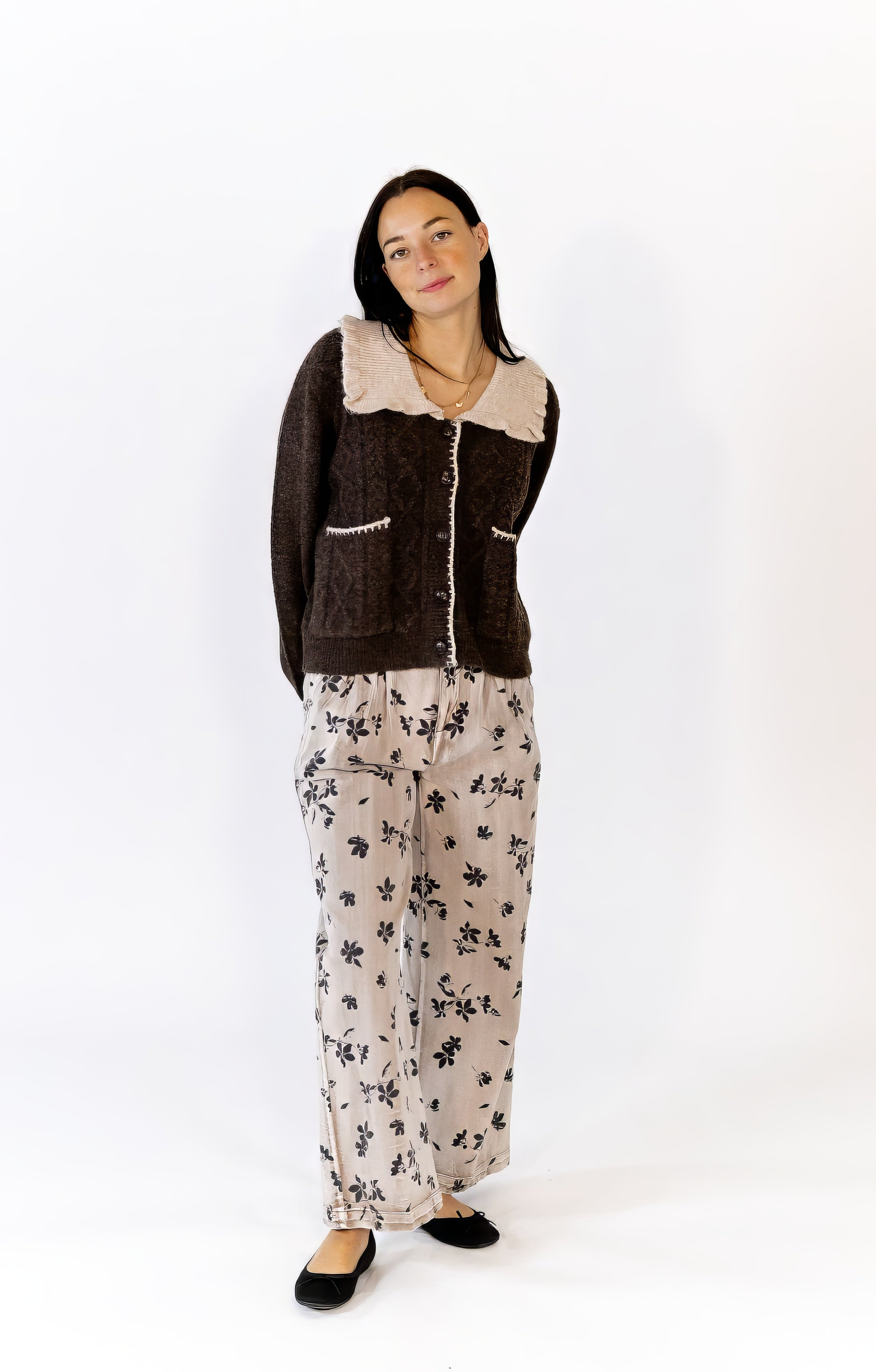 Weston Oversized Collar Top