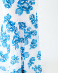 Wylie Floral Drop Hem Maxi Dress・Blue