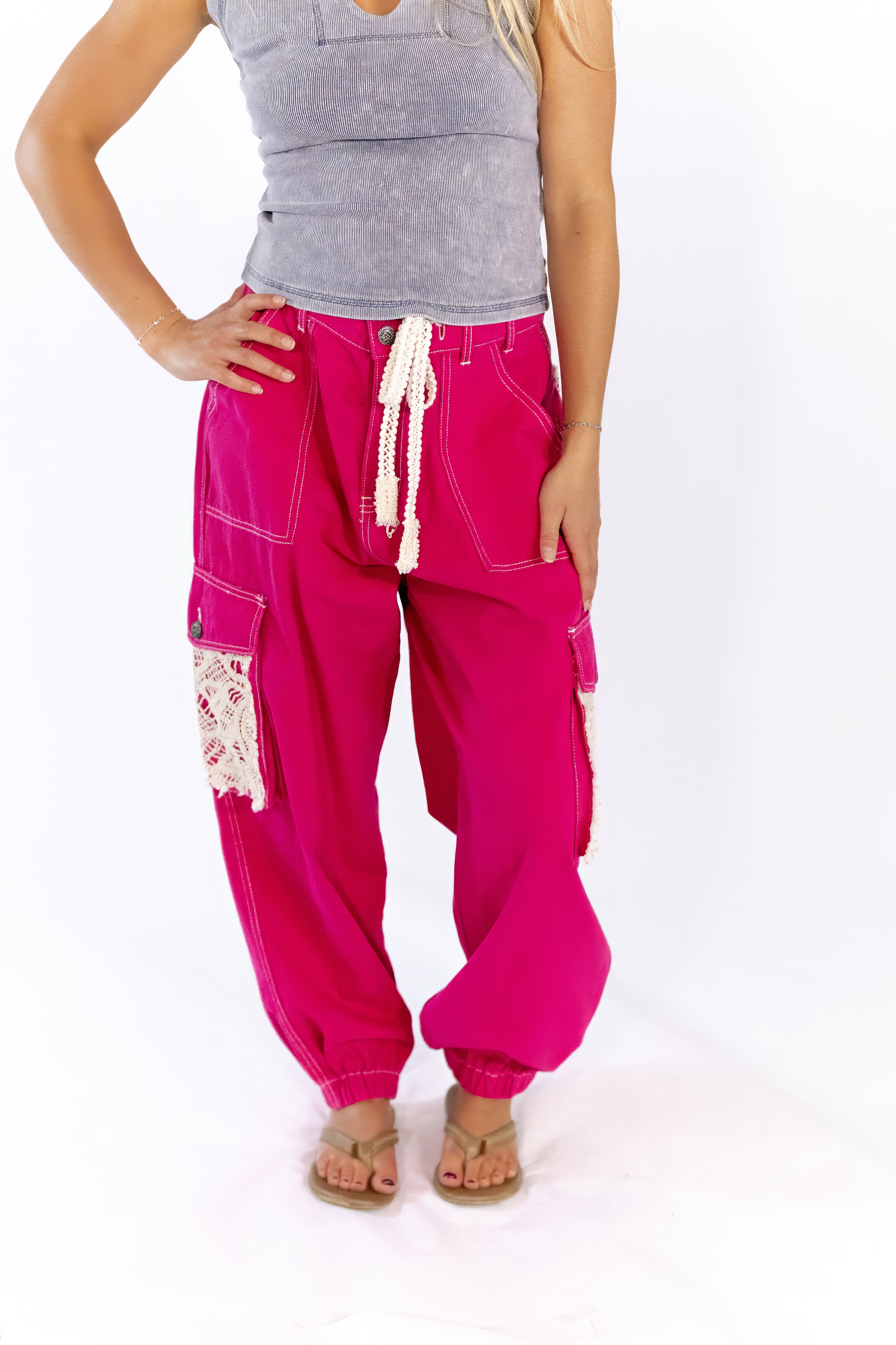Tatum Crochet Detail Pants