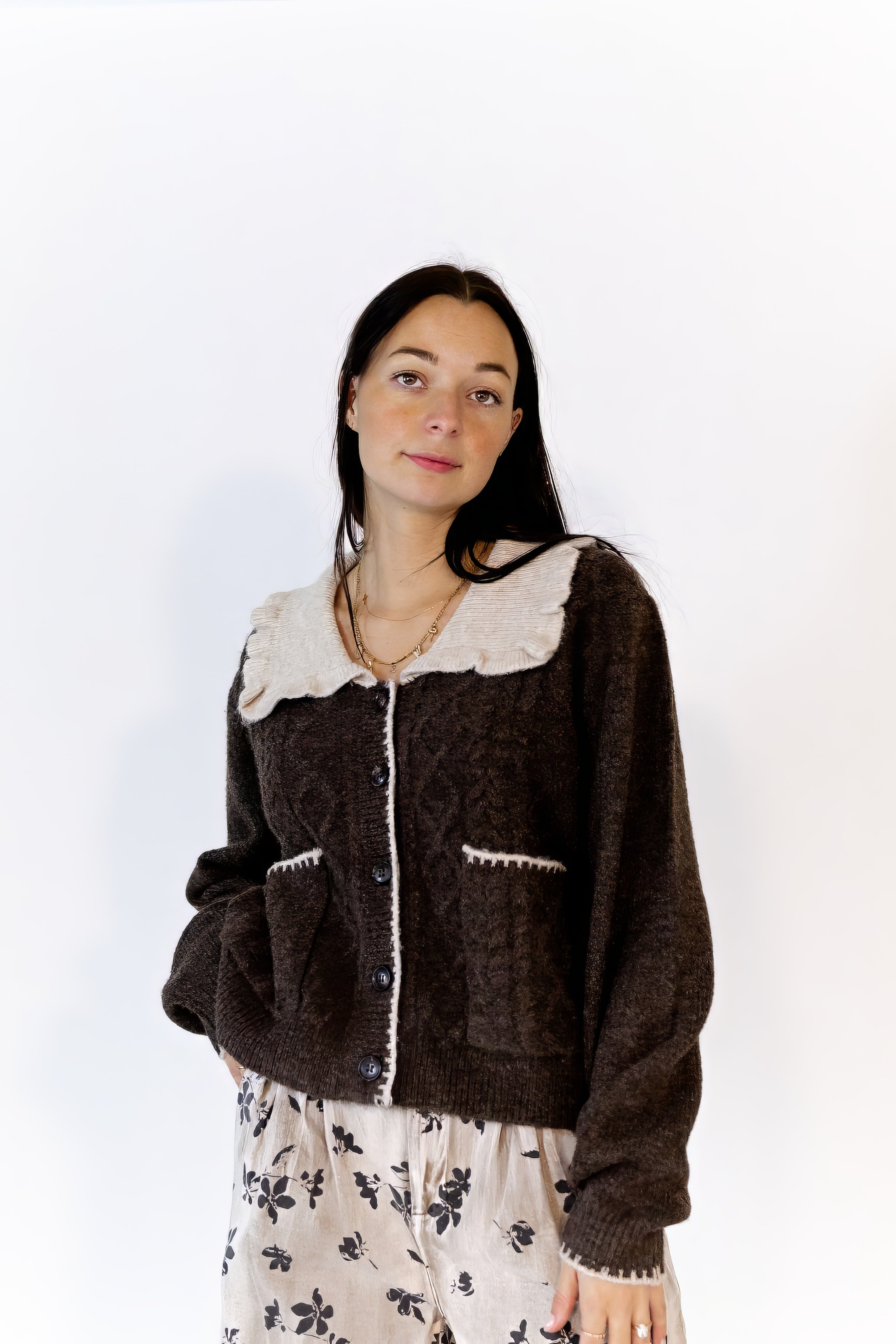 Weston Oversized Collar Top