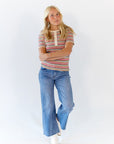Cado Striped Knit Top