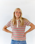 Cado Striped Knit Top