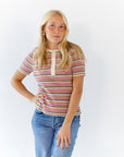 Cado Striped Knit Top