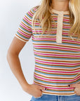 Cado Striped Knit Top